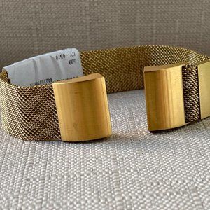 Replacement band for fitbit charge 2 Gold Tone Mesh Metal Strap Band New